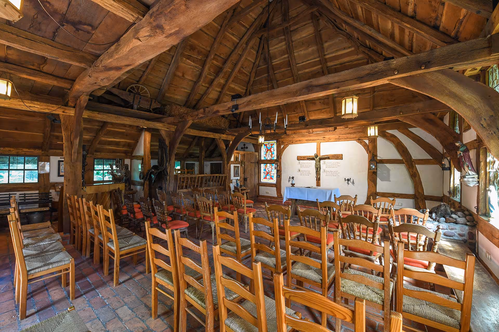 Die Hirtenkapelle von innen fotografiert.