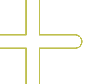 Grünes Pluszeichen mit abgerundeten Enden auf schwarzem Hintergrund.