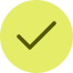 Grüner Haken in einem hellgrünen Kreis, Symbol für Bestätigung oder Erfolg.