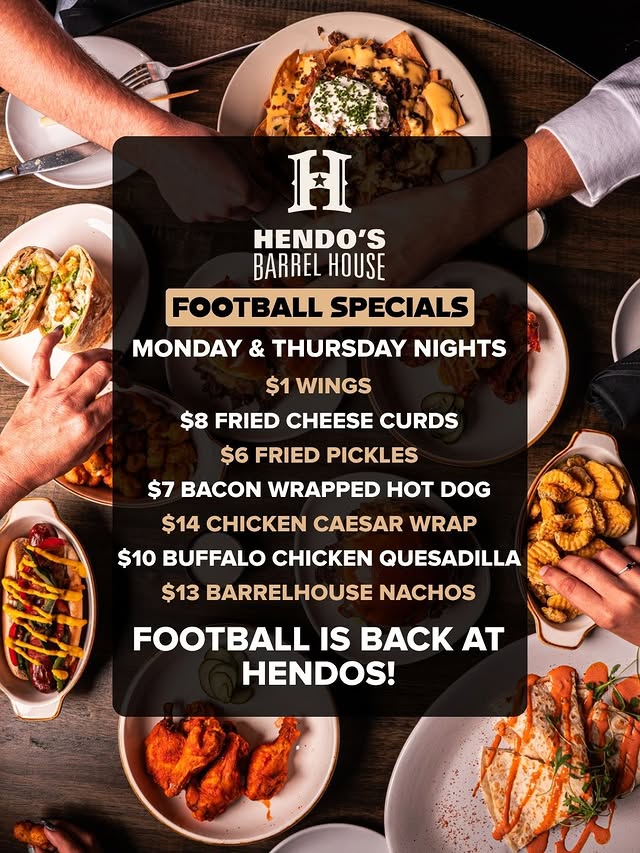 Hendo's Barrel House Live Music Every Friday At 8 PM