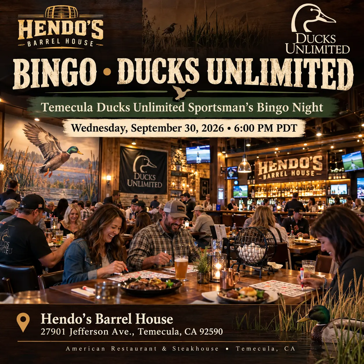 Hendo's Barrel House Live Music Every Friday At 8 PM