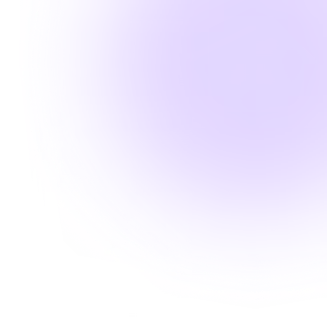 Abstract circular glow with purple and blue gradient fading outward on a white background.