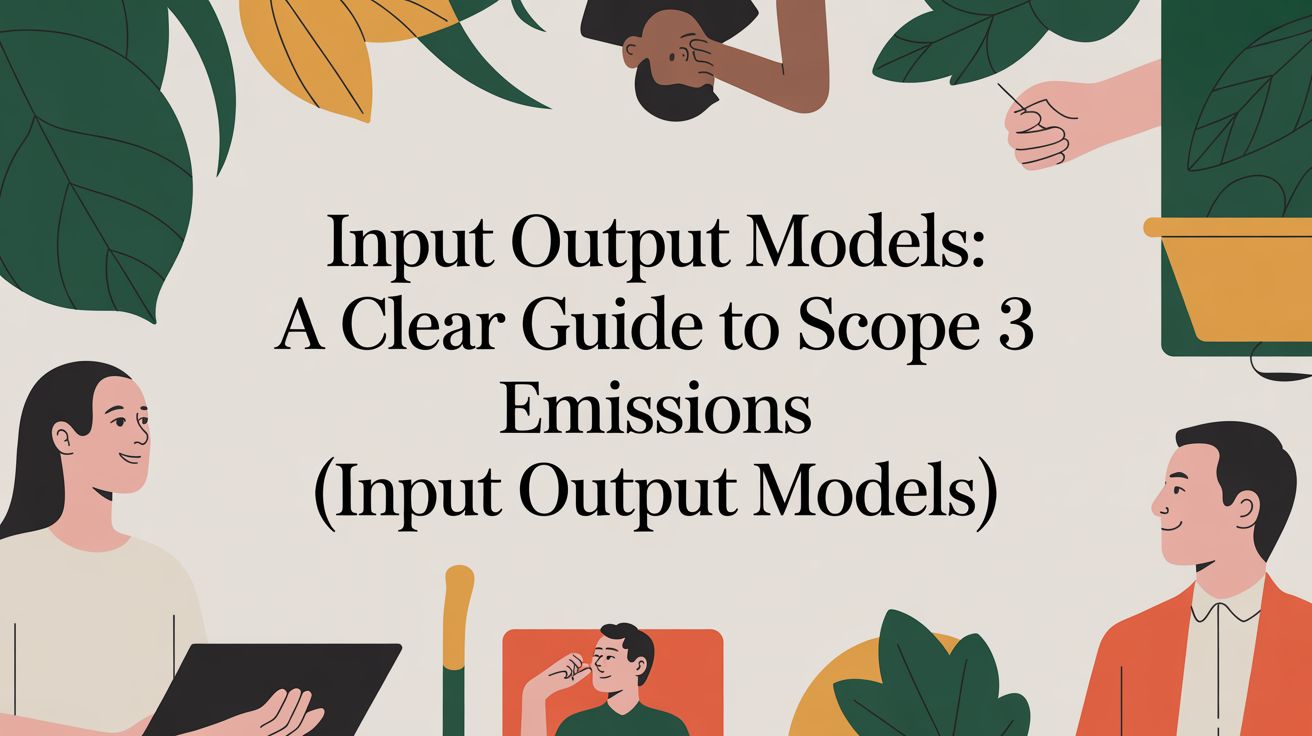 Input output models: a clear guide to scope 3 emissions
