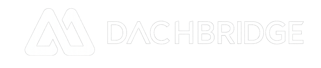 DachBridge logo featuring stylized overlapping letter A shapes followed by the text 'DACHBRIDGE'.