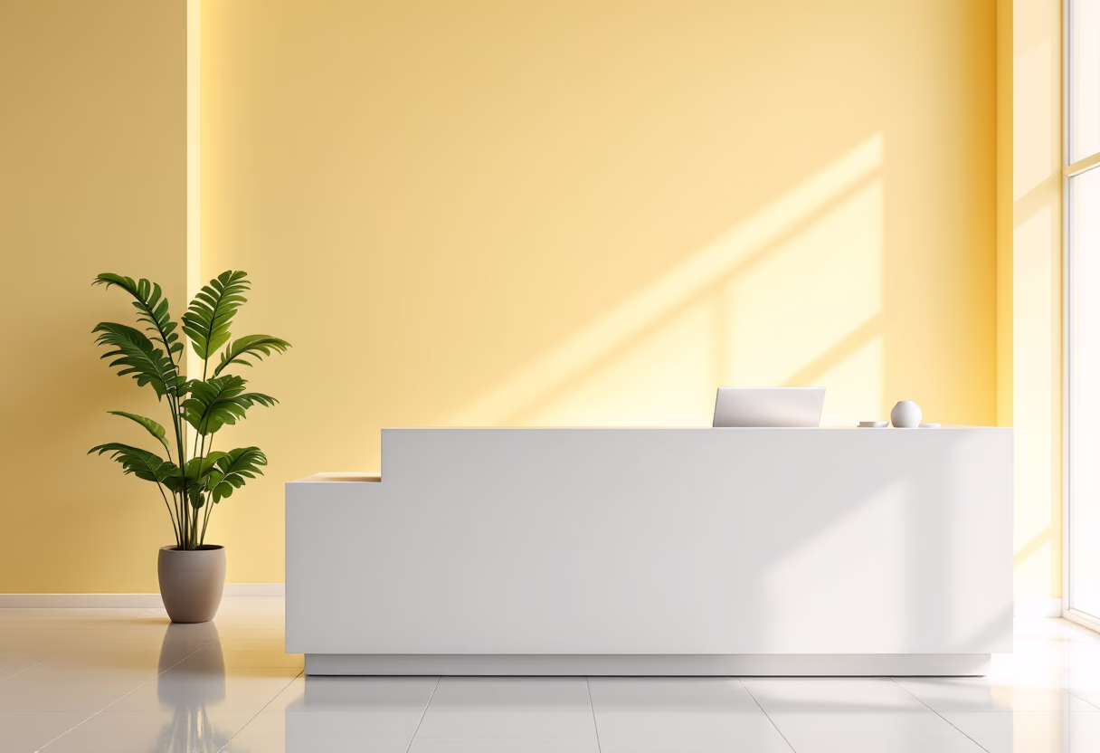 [background image] image of service desk (for a auto dealership)