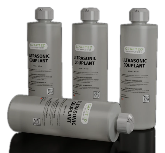 Crafted Technologies ultrasonic couplant bottles