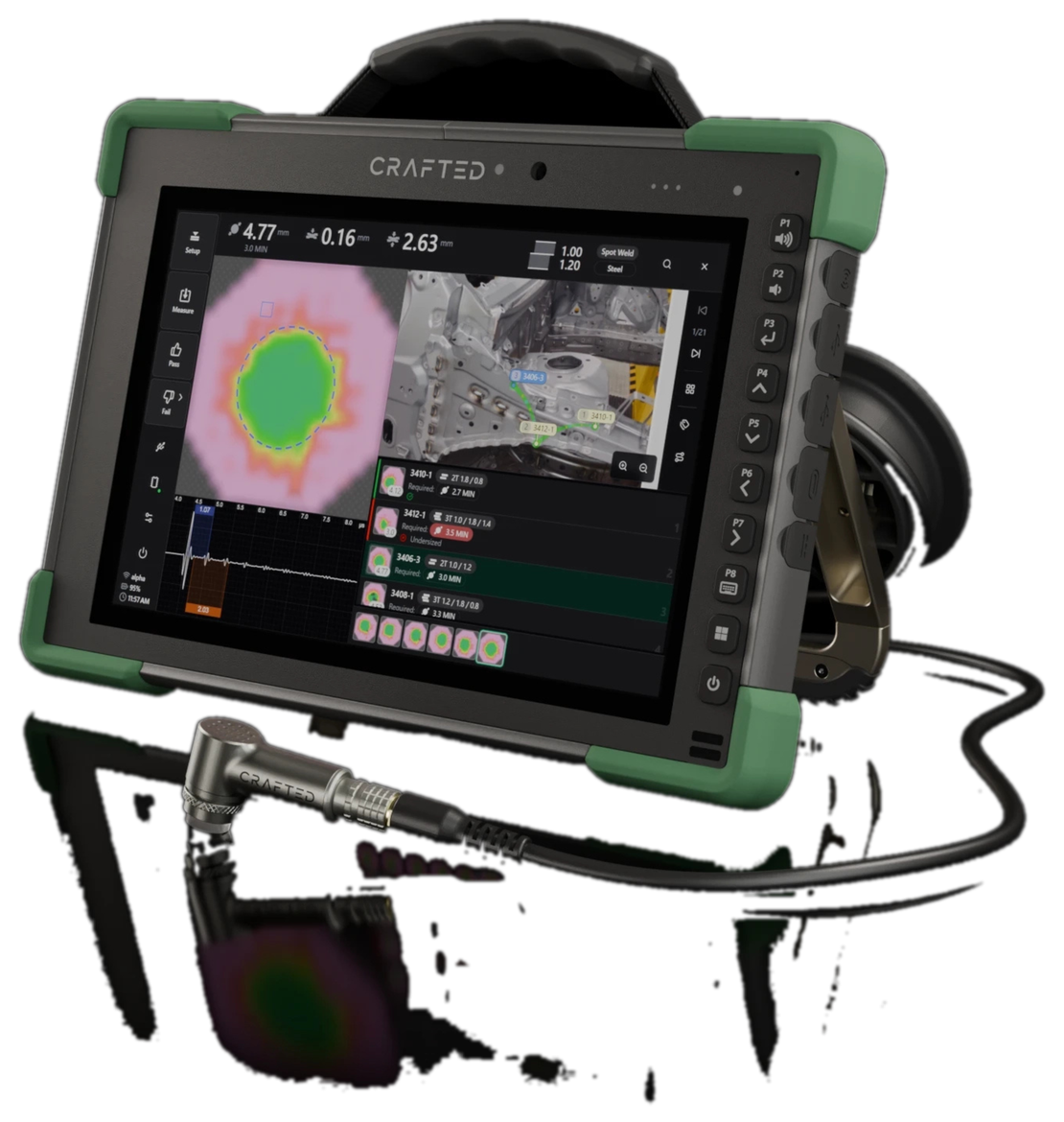 Crafted A25 rugged inspection tablet