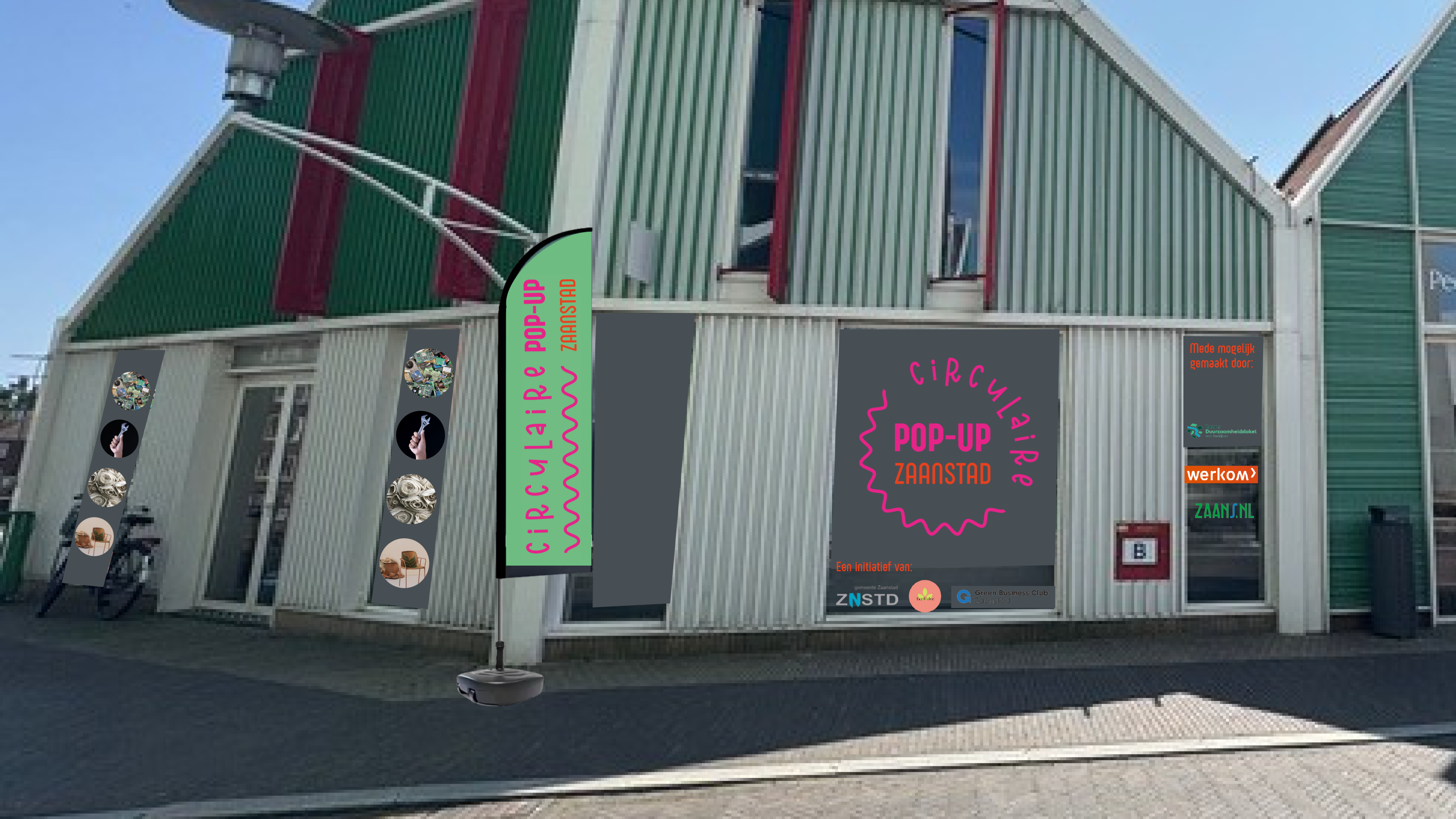 Impressie gebouw Circulaire Pop-up Zaanstad