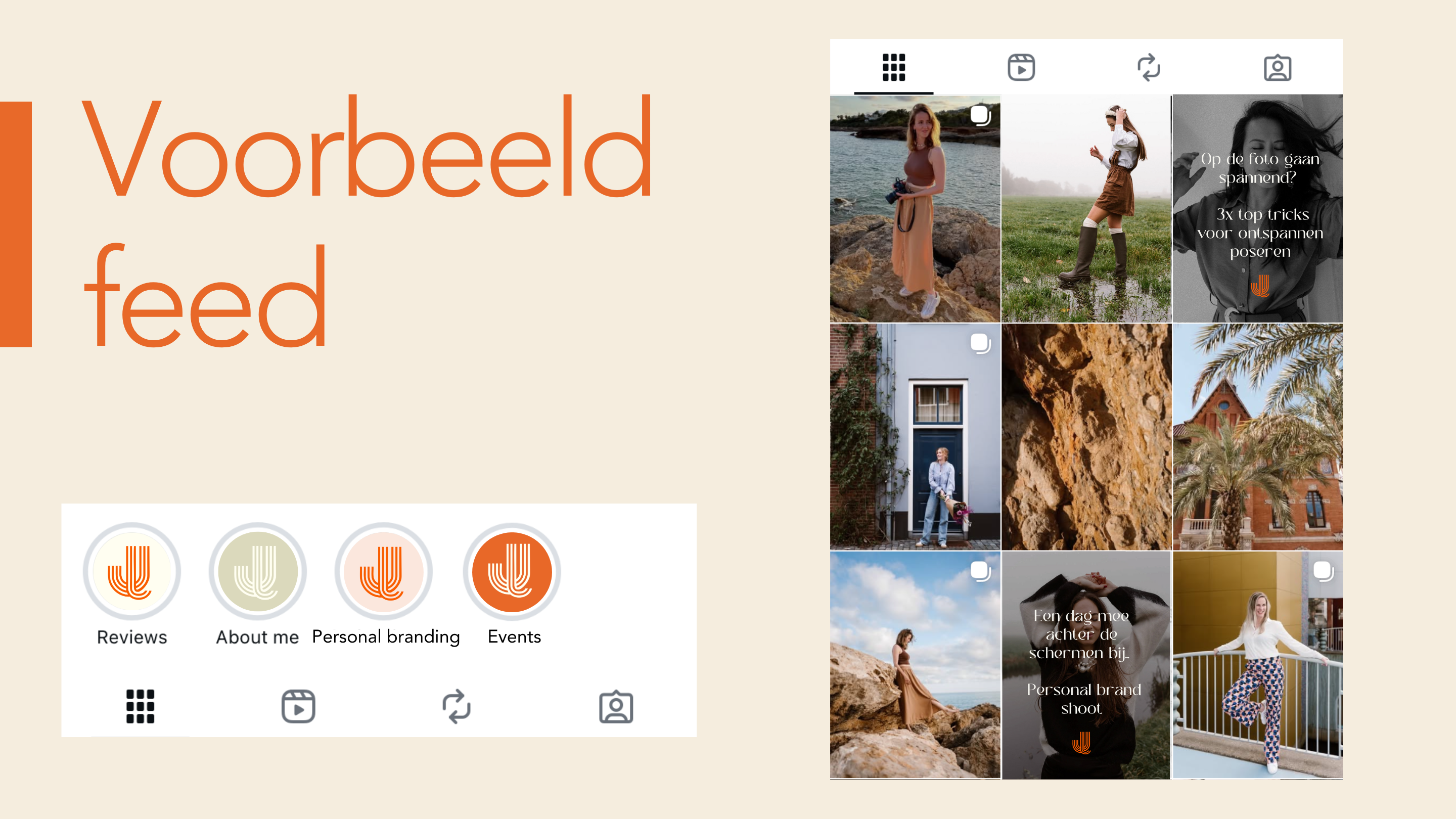 Voorbeeld feed inclusief templates Joanne de Lijster