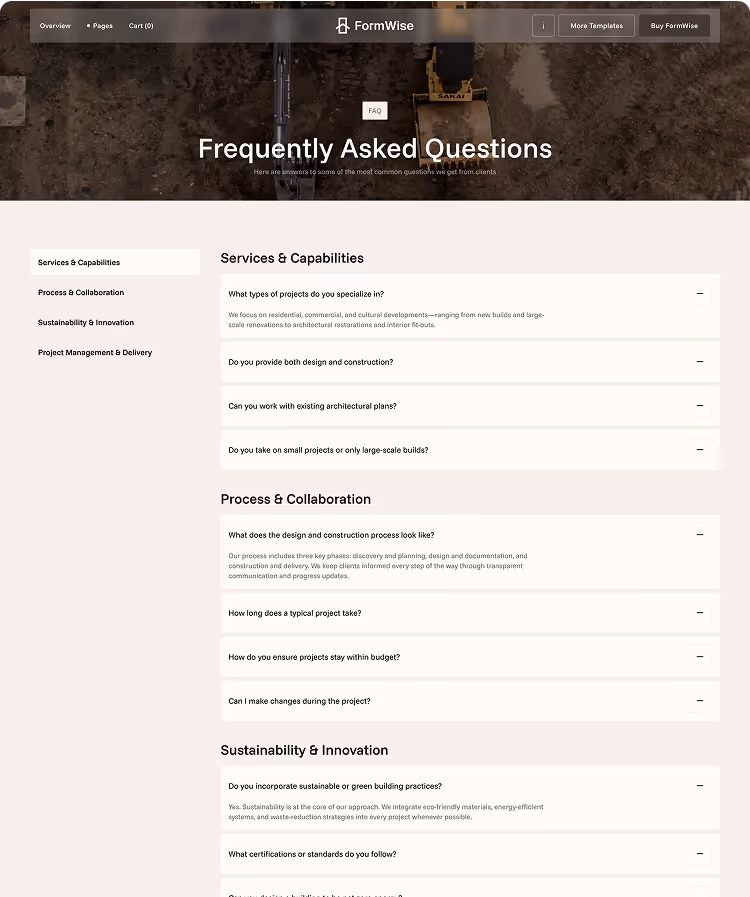 Construction& Architects Webflow template 