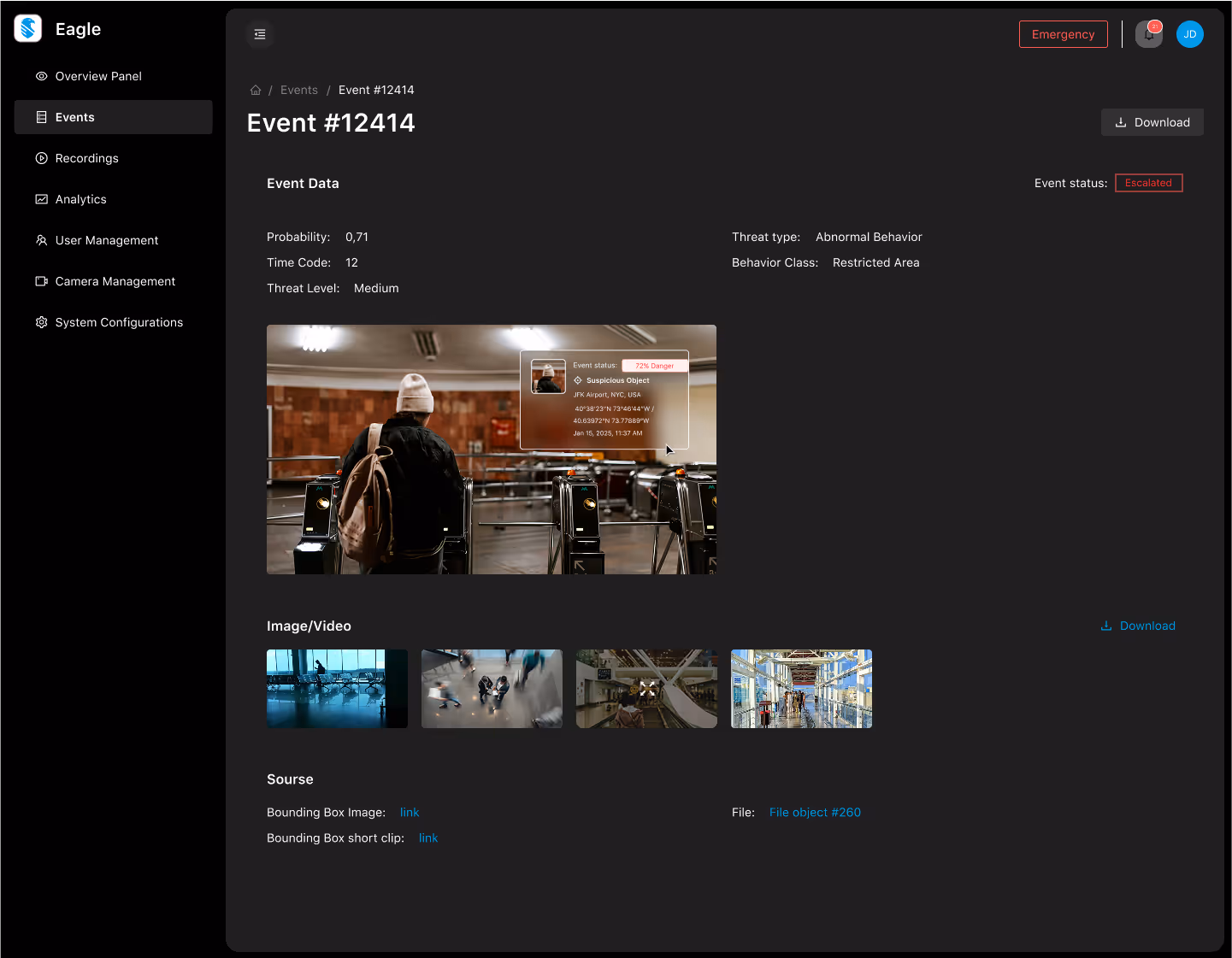Detect visible and hidden threats instantly across multiple cameras.