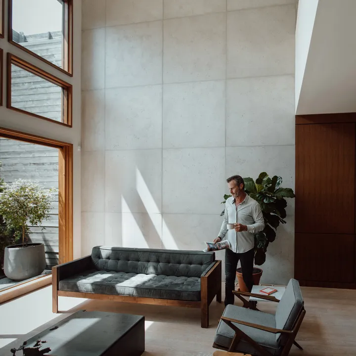 Dekko interior concrete cladding installation