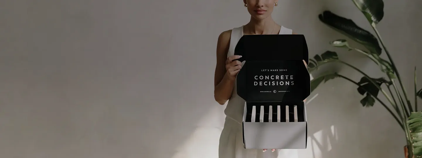 Request a Dekko concrete cladding sample CTA