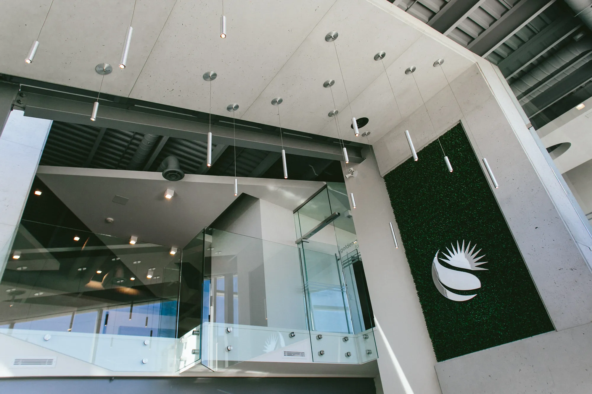 Dekko interior cladding in Ash custom commercial ceiling application