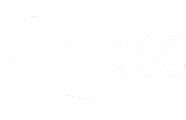 KISS band logo with stylized letter K and the word KISS.
