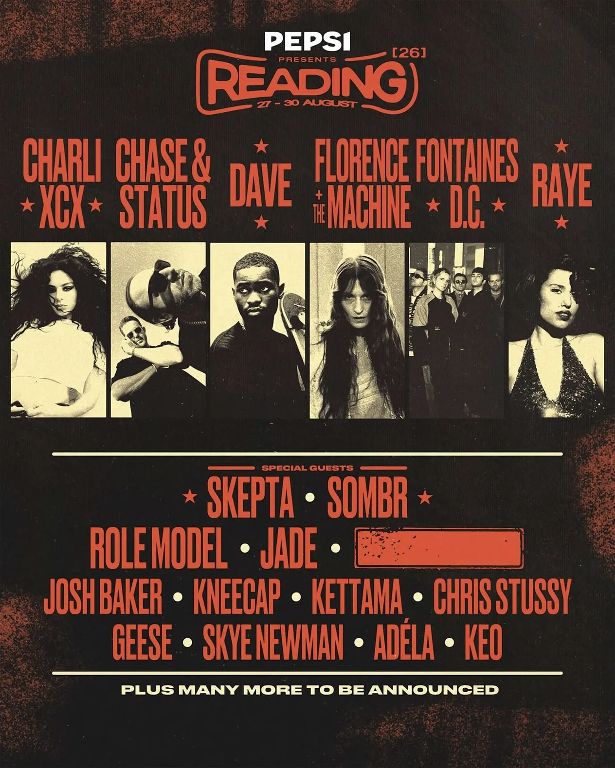 Reading Festival Lineup Poster