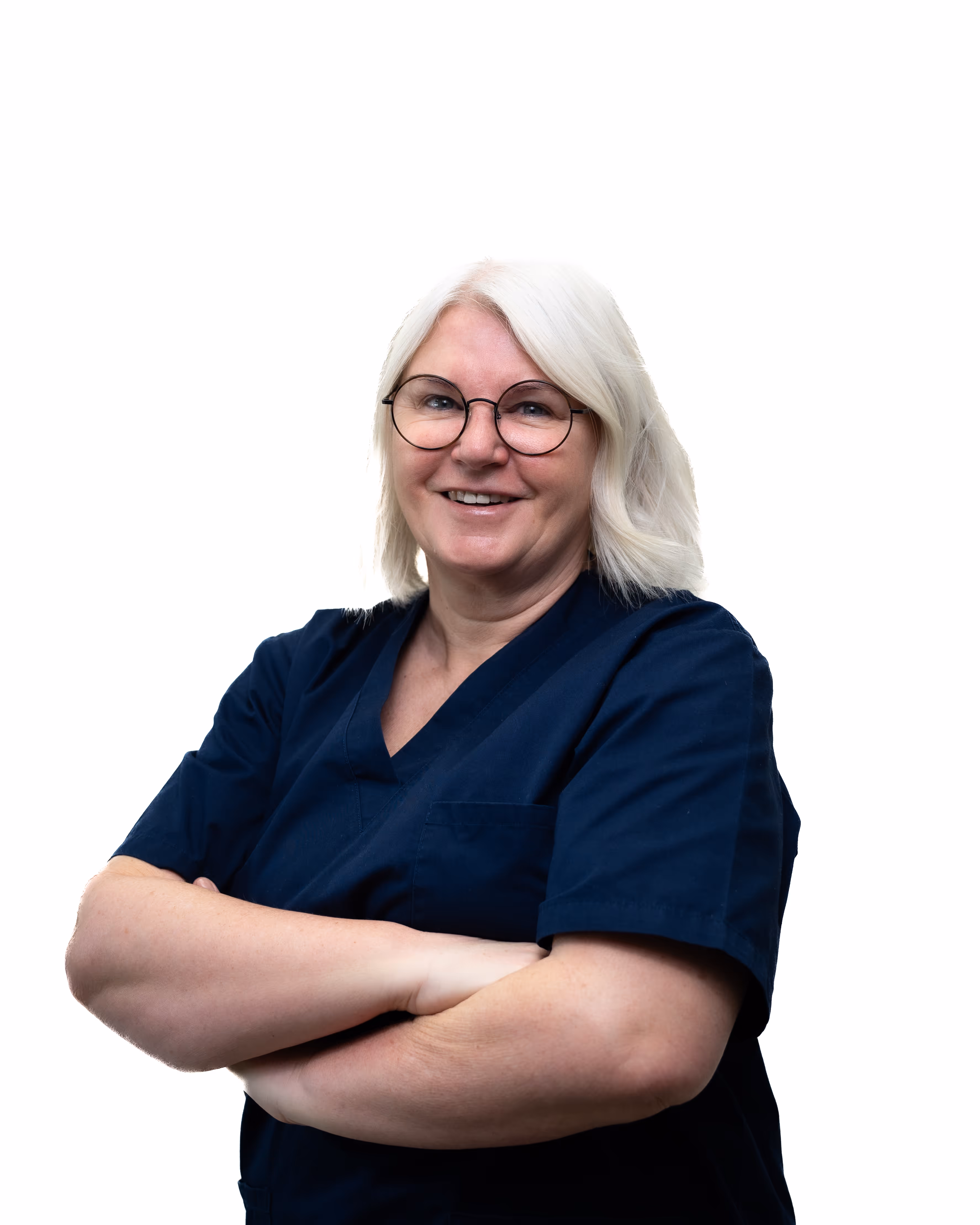 Dr.Wilson's Profile Picture. Crossed arms, laughing