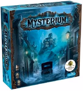 the box of the board game mysterium