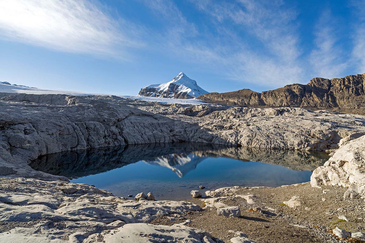 Photo d'une source d'eau de montagne