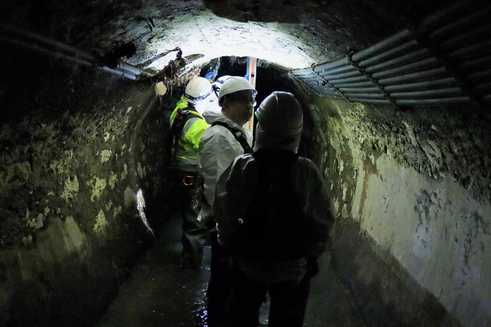 Photo des canalisations de Sion