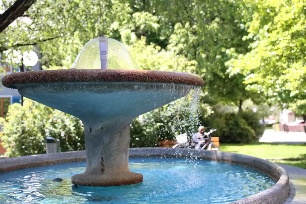Photo de la fontaine de la Matze à la place de la Matze à Sion