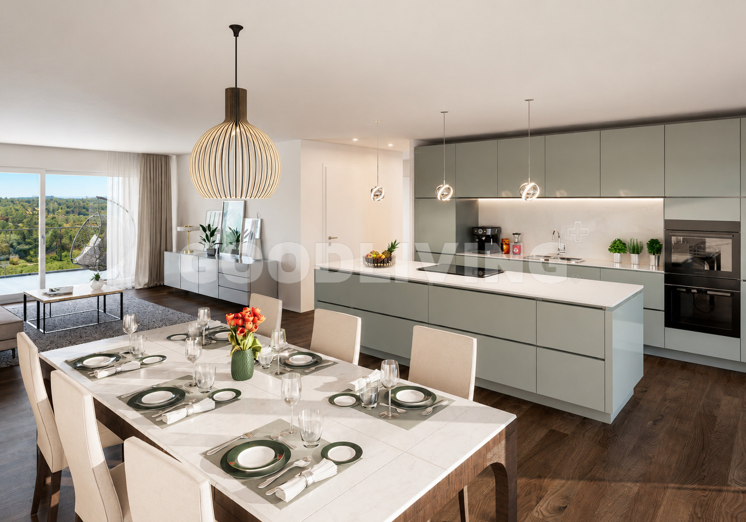 Seesicht, Weite und moderne Architektur in privilegierter Wohnlage