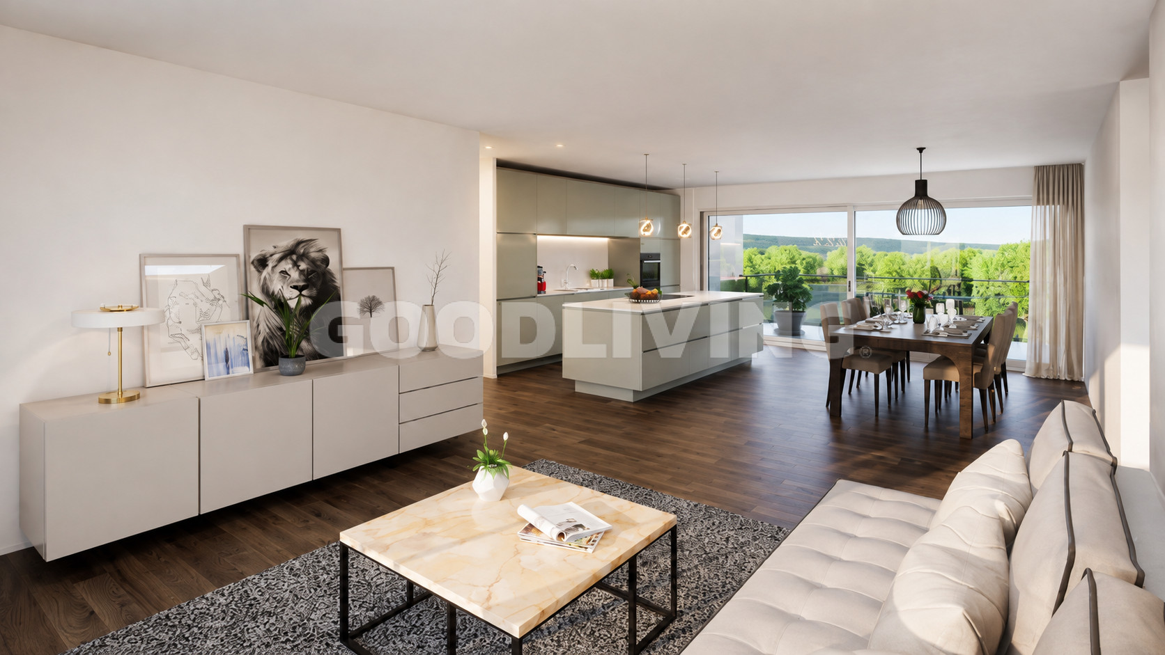 Seesicht, Weite und moderne Architektur in privilegierter Wohnlage