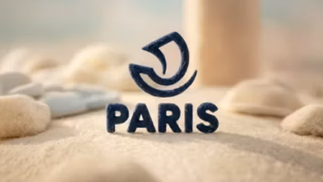 logo de la ville de paris en texture coton