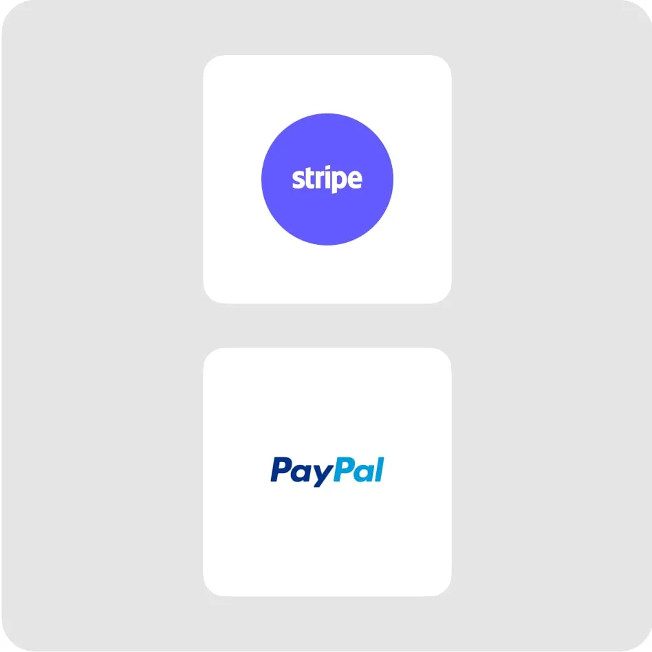 Integrate payment solutions like Stripe and PayPal