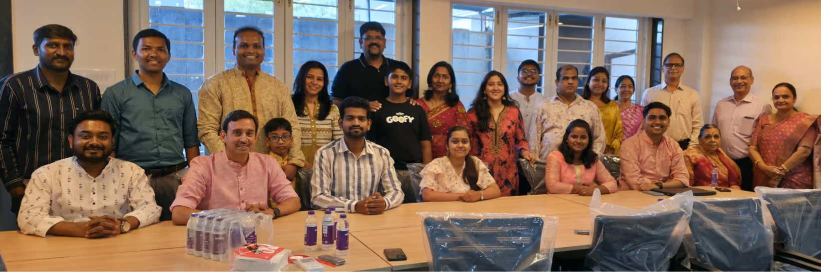 Diverse team working together on IoT solutions