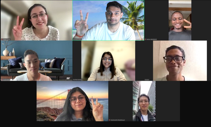 People are at meeting