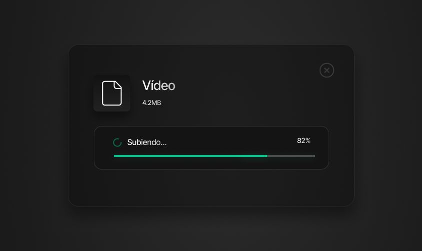 Subida y edición de vídeo para redes sociales.