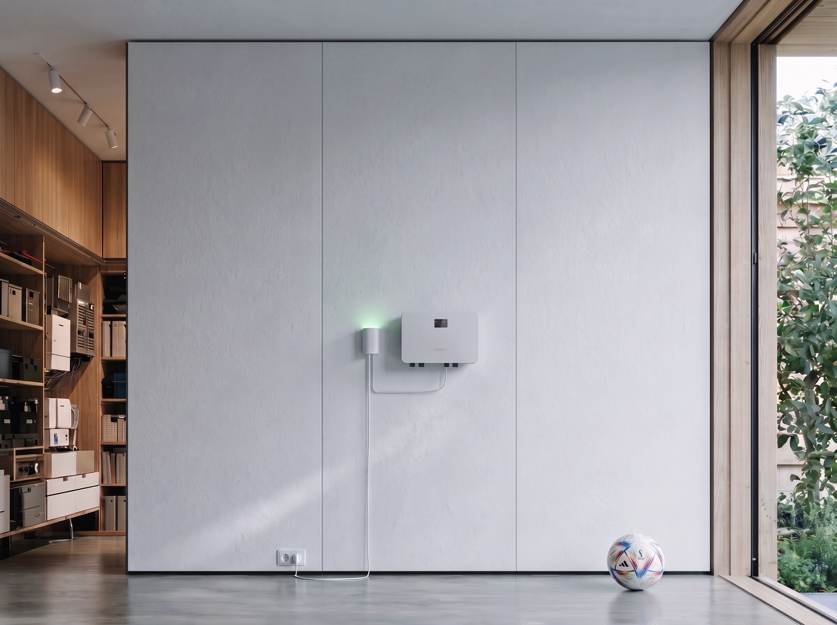 Alva Link next to a solar inverter