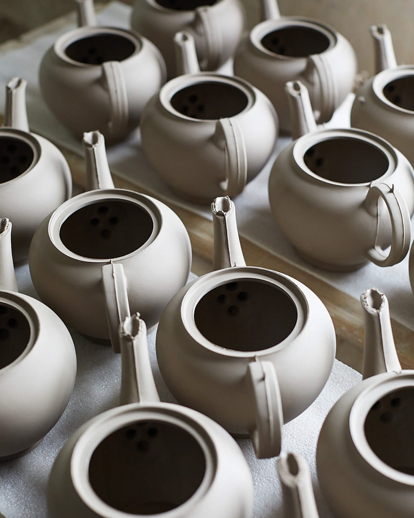 burleigh teapots drying photographed by carmel king