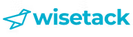 Wisetack logo featuring a stylized blue bird and teal company name