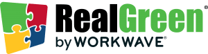 RealGreen by Workwave logo with colorful interlocking puzzle pieces