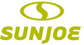 Sunjoe logo in green and white with stylized S-shaped design