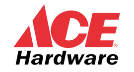 Ace Hardware logo with red and black geometric letters