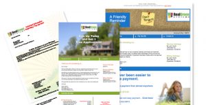 Multiple web pages and documents showcasing website design and layout