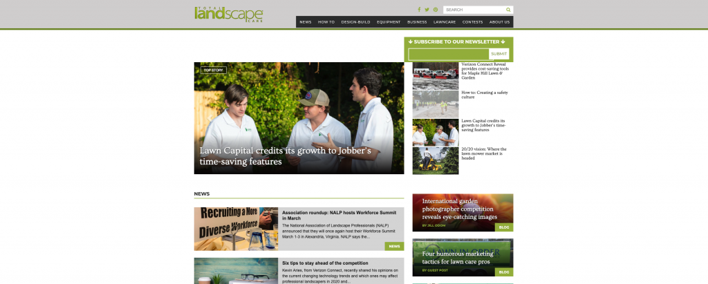 Landscaping professionals discussing business in outdoor setting