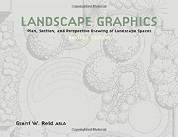 Book cover for Landscape Graphics, showing sketchy landscape design drawings