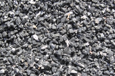Gray crushed stone gravel with angular rocks of various sizes