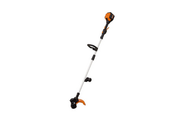 Orange and black string trimmer for lawn maintenance