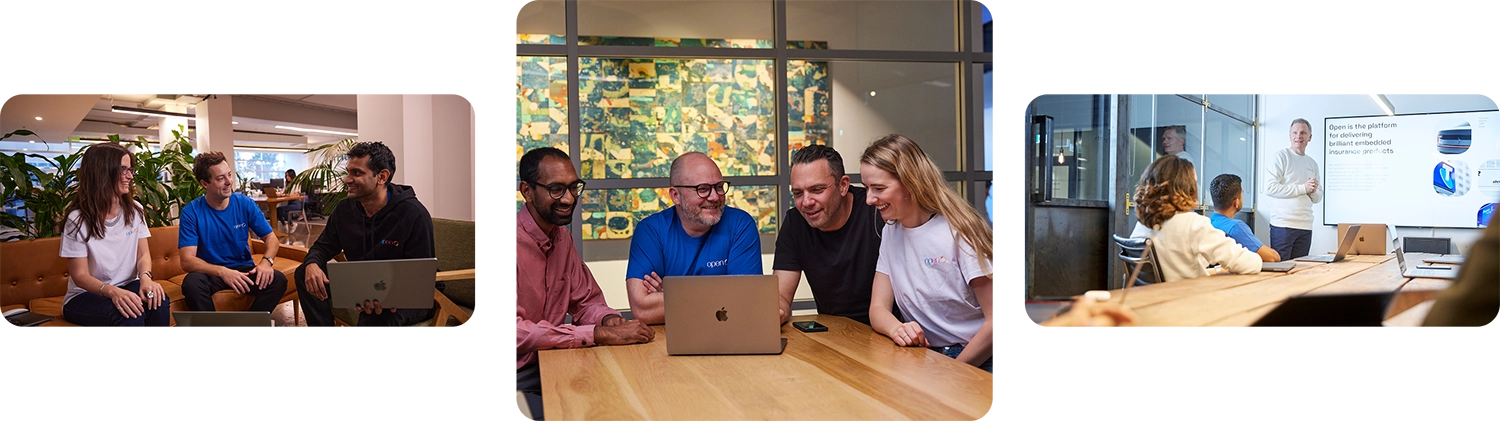 3 photos of Open team members
