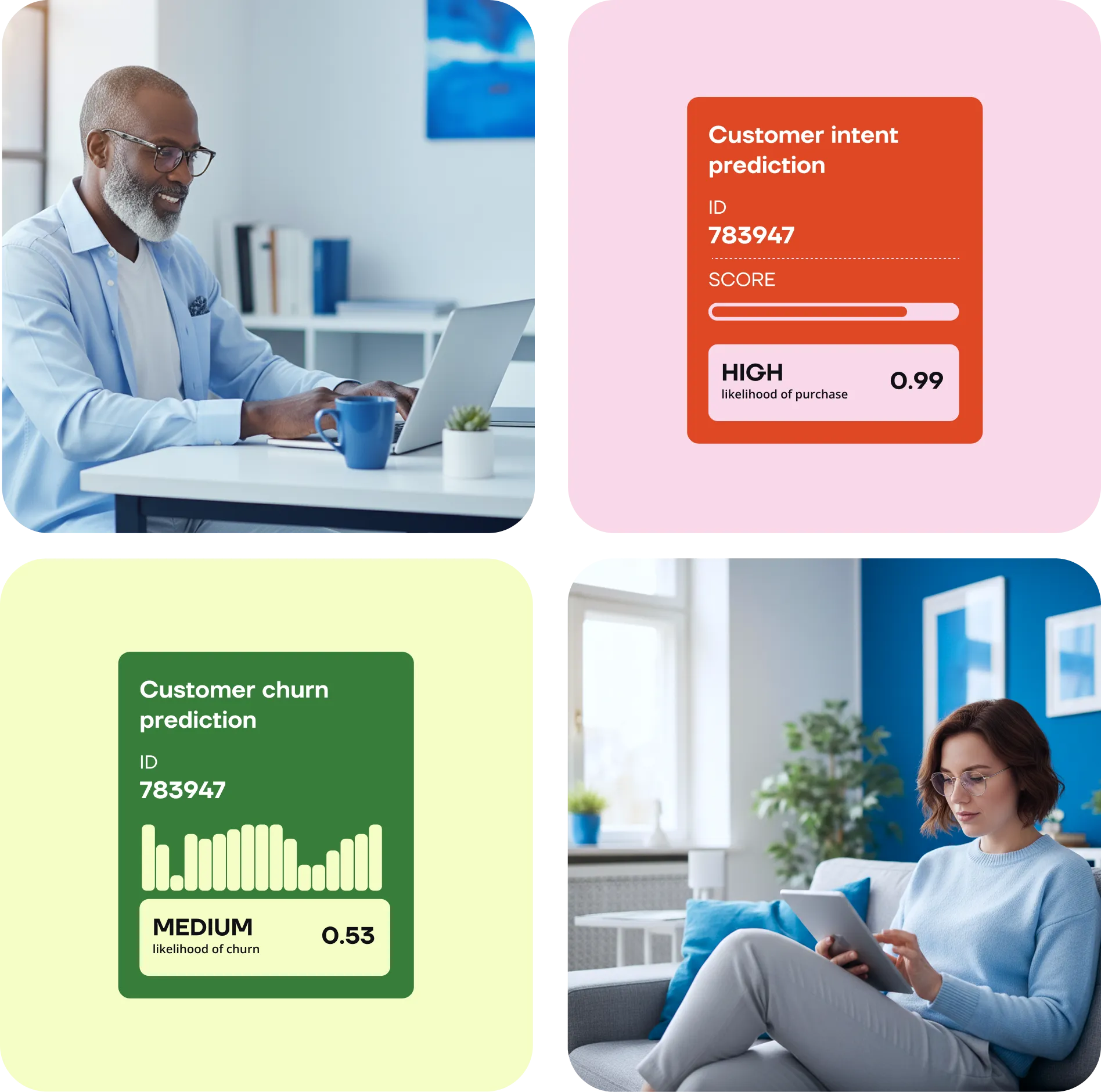 A person using their Open account on their mobile