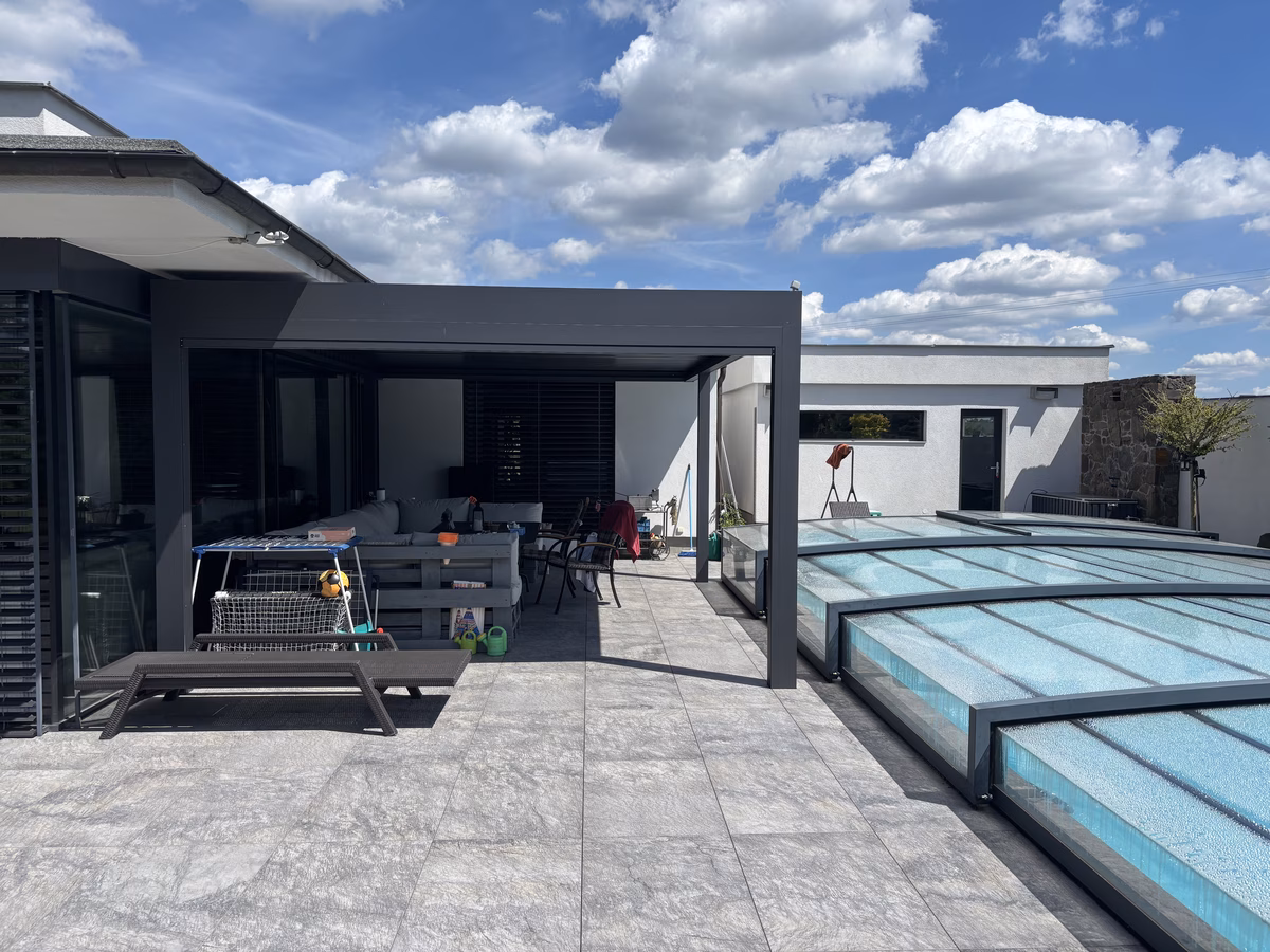 Bioklimatická pergola - Dolní Lhota u Velké Polomi