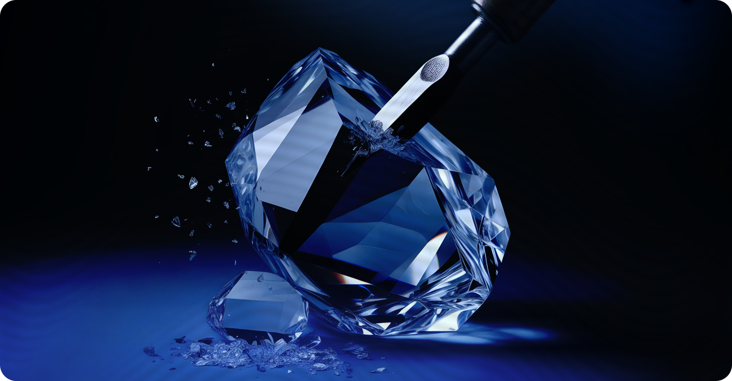 Symbolic visual of a diamond breaking, representing hidden friction that disrupts high-value player engagement and loyalty.