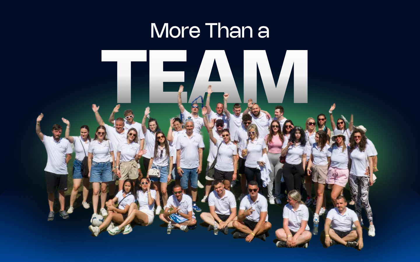 Converst team gathered together during the company team-building event