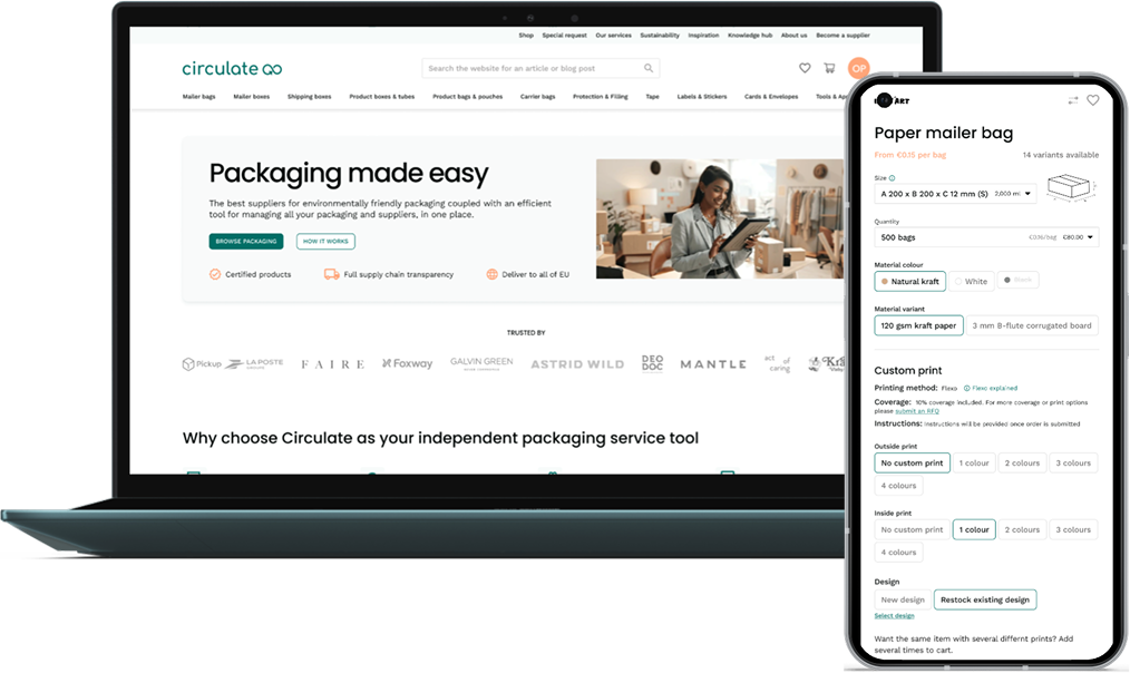Circulate wireframes