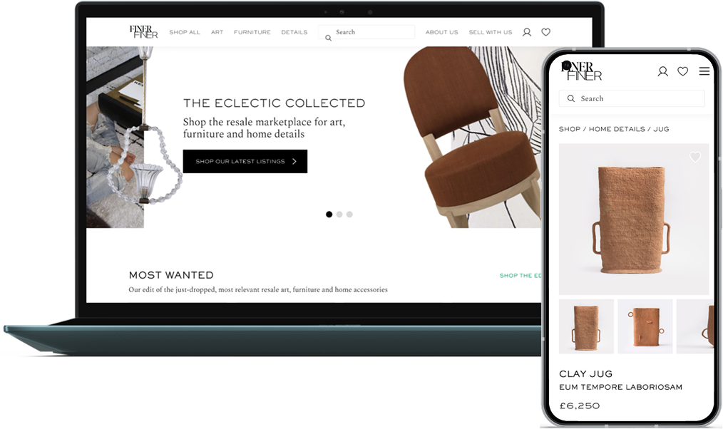 FinerFiner wireframes